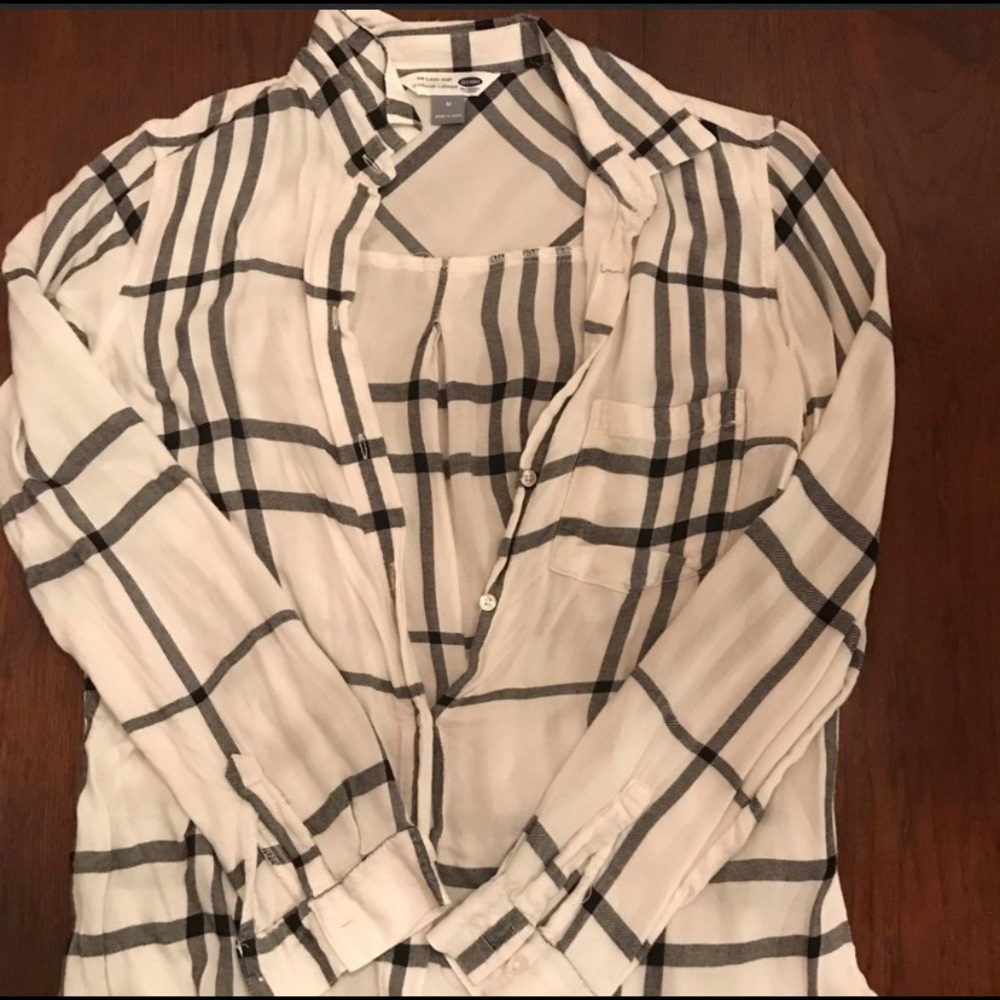 Plaid button up shirt